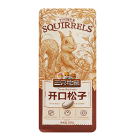 三只松鼠开口松子东北特产红松子坚果炒货零食干果160g*1袋