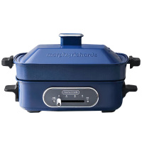 摩飞电火锅2.5L家用多功能锅电热锅轻奢蓝MR9088