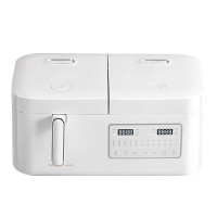 摩飞电饭煲2+2L多功能双胆双控二合一电饭煲椰奶白MR8501