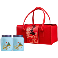 润虎金骏眉武夷红茶高档瓷罐茶叶礼盒装250g