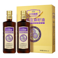贝蒂斯亚麻籽油小贝厨房有机食用油礼盒装500ml*2