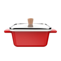 苏泊尔汤锅20cm轻珐琅悦享大容量方形汤锅防烫手柄VT20QF01