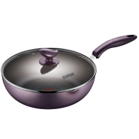 苏泊尔煎锅26cm不粘锅平底锅火红点聚油底燃气电磁炉通用PJ26R4