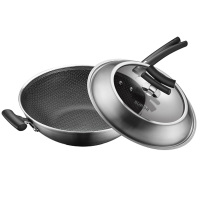 苏泊尔炒锅X晶盾316L不锈钢防粘炒锅电磁炉燃气家用炒菜锅CC34JA2