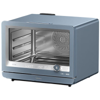 美的电烤箱家用多功能蒸烤炸一体瀑流锁鲜蒸智能操控S5fry(PS3002W)