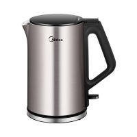 美的电水壶1.5L双钢防烫无缝内胆316不锈钢防干烧防烫HJ1510a