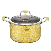 德铂汤锅22cm罗麦斯纯钛汤锅DEP-883彩色款(随机发货)
