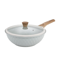 德铂炒锅30cm富勒姆铝合金家用少油烟炒菜锅DEP-816