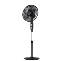 美的电风扇立式遥控五叶节能定时摇头强风扇耀石黑色FSA40YD