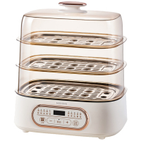 摩动电蒸锅大容量三层多层电蒸箱乳白色电脑款MD-ZG2603-D