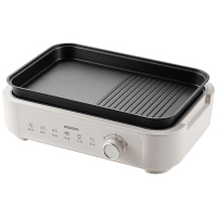 摩动多功能料理锅烤盘聚嗨盘分体火锅涮烤一体锅MD-KP01Y