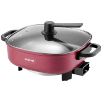 摩动电火锅6.5L电煮锅1500W玫红色单锅MD-HSG01