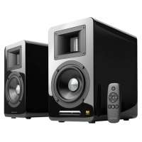 漫步者蓝牙音箱黑色特别版电视音响有源书架式HIFI音箱A100