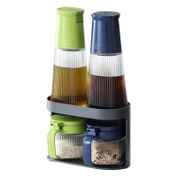 摩飞调料瓶罐套装厨房调料储物器皿油盐酱醋调料瓶罐蓝绿色MR1107