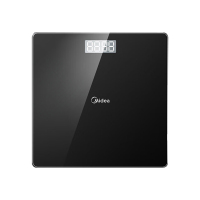 美的电子秤高精准体重秤LED显示屏称重秤黑色MO-CW7