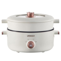 七彩叮当电煮锅炒煎煮蒸多功能一体不沾家用电火锅QC-ZG01Z蒸笼款