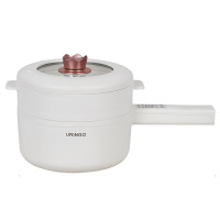 七彩叮当电煮锅迷你家用便携不粘锅QC-SC01Z 电子版蒸笼款