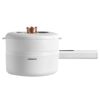 七彩叮当电煮锅多功能大容量小型不粘电火锅SD04Z蒸笼款