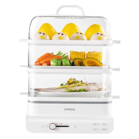 七彩叮当电蒸锅多功能锅可预约定时分体式三层18升大容量蒸汽锅DZ01