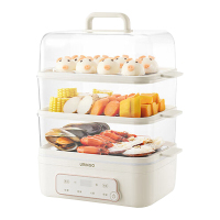 七彩叮当电蒸锅多功能畅享食材原鲜快煮效率高蒸锅QC-DZ08-PB3