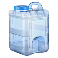 美厨储水桶15L矿泉水桶10cm大口径手提户外方形桶MCX9416