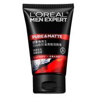 欧莱雅洁面膏男士火山岩控油清痘洗面奶洁面乳去油祛痘100ml