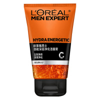 欧莱雅洁面膏男士劲能深层净化保湿去角质洗面奶100ml