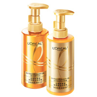 欧莱雅洗护组合2件套大金瓶洗发水护发素柔顺顺滑改善干枯440ml*2