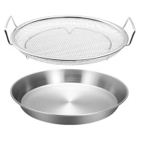 美厨漏勺304不锈钢捞勺线漏面条网漏勺带托盘MCCU3422