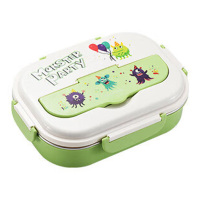 美厨饭盒304不锈钢分格餐盘配保温袋餐具可微波炉MCFT4657