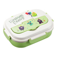 美厨饭盒304不锈钢分格餐盘配保温袋餐具可微波炉MCFT4695