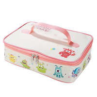 美厨保温饭盒袋便当手提袋铝箔保温包卡通怪兽粉MCPJ2035