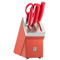 双立人刀具套装5件套自磨刀架刀具石榴红54350-015-722