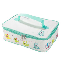 美厨保温饭盒袋便当手提袋铝箔保温包卡通怪兽蓝MCPJ2004