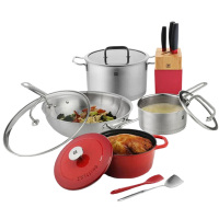 双立人锅具套装10件套食尚厨房刀具锅具66200-015-922