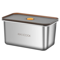 美厨保鲜盒304不锈钢冰箱储物盒2100ml*1个MCFT5588