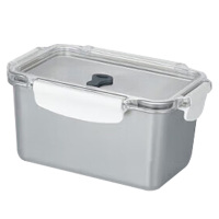 美厨保鲜盒304不锈钢冰箱储物盒2100ml*1个MCFT9547