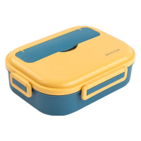 美厨饭盒304不锈钢5格保温饭盒配餐具袋子深蓝色MCFT5685