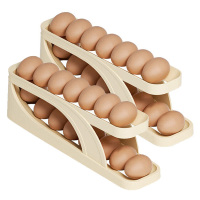 美厨收纳盒自动滚动式冰箱收纳盒厨房鸡蛋储物盒MCX3811