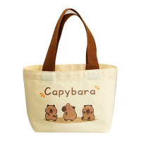 美厨饭盒袋卡皮巴拉系列帆布手提饭盒袋中号铝箔袋MCPJ6514