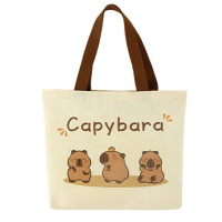 美厨饭盒袋卡皮巴拉系列帆布手提饭盒袋大号铝箔袋MCPJ6521