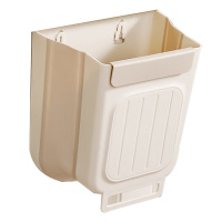 美厨垃圾桶6L折叠壁挂式厨房垃圾桶门悬挂免安装MCX1908