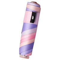 蕉下太阳伞一拉即收五折黑胶防晒伞BM65324(颜色随机)