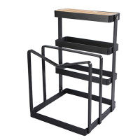 美厨刀架加厚承重力强厨房置物架锅盖架砧板架MCWA031