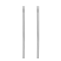 美厨筷子316L不锈钢42cm火锅加长筷子两双装MCK7963
