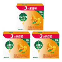 滴露香皂健康抑菌洗脸洗手洗澡柑橘沁爽115g*9块