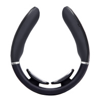 SKG颈椎按摩器蓝牙款颈椎脖子电脉冲按摩器曜石黑4588