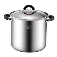 美厨汤锅304不锈钢复底高汤锅24cm燃气炉电磁炉通用MCH-24