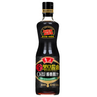 鲁花酱油金标红烧酱油0添加调味品酱香全黑豆酱油500ml*1瓶