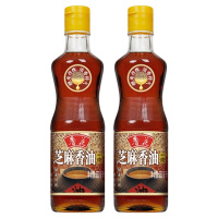 鲁花香油物理压榨凉拌调味烹饪火锅芝麻香油350ml*2瓶